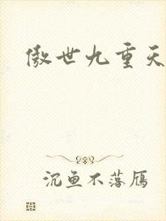 傲世九重天小说