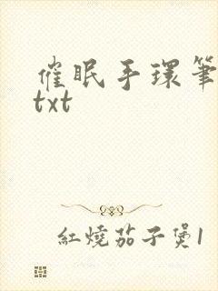 催眠手环笔趣阁txt