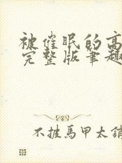 被催眠的高小柔完整版笔趣阁