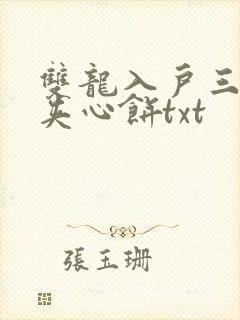 双龙入户三人行夹心饼txt