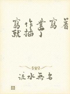 写作业写着写着就插了