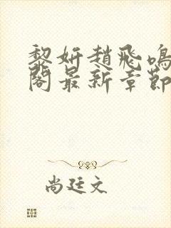 黎妍赵飞鸣笔趣阁最新章节更新