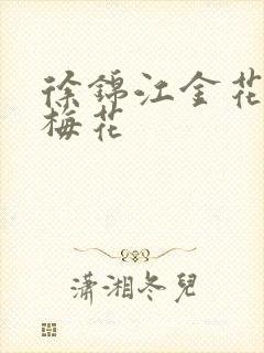 徐锦江金花瓶楷梅花