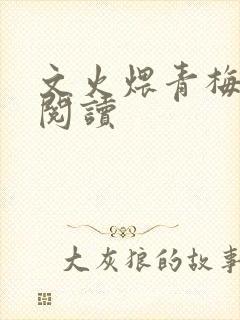 文火煨青梅免费阅读