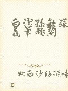 白洁孙敏张倩高义笔趣阁封面