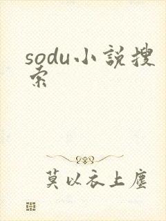 sodu小说搜索