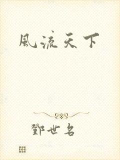 风流天下封面