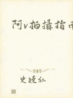 阿v拍摄指南