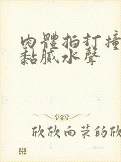 肉体拍打撞击出黏腻水声封面