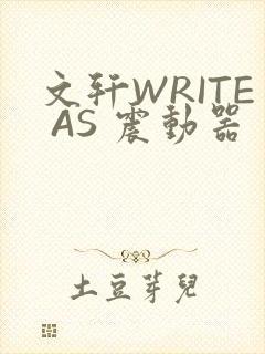 文轩WRITE AS 震动器