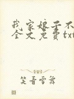我家娘子不对劲全文免费txt封面