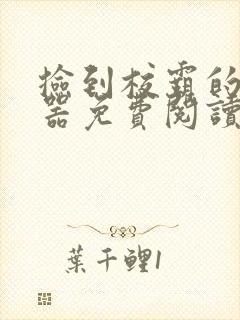 捡到校霸的遥控器免费阅读