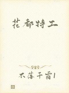 花都特工封面