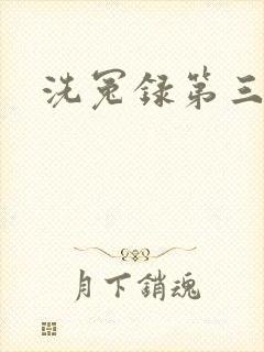 洗冤录第三部封面