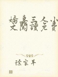 娇妻三人小说全文阅读免费