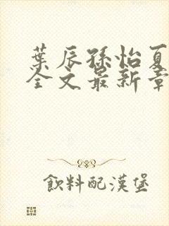 叶辰孙怡夏若雪全文最新章节免费阅读?封面