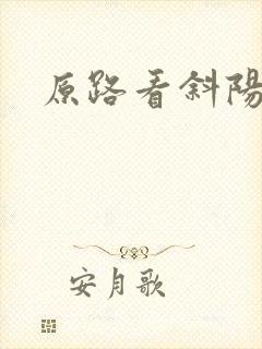 原路看斜阳番外
