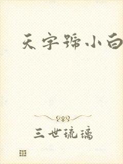 天字号小白脸