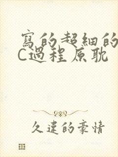 写的超细的多肉C过程原耽封面