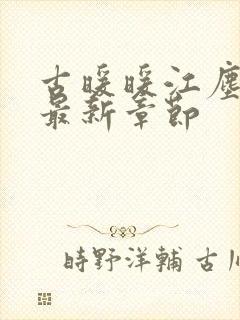 古暖暖江尘御 最新章节封面