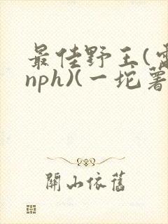 最佳野王(电竞nph)(一坨薯饼)_无拼音封面