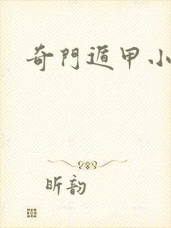 奇门遁甲小说封面