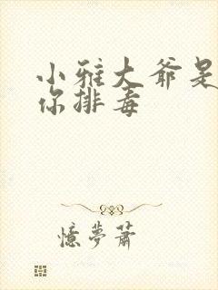 小雅大爷是在帮你排毒封面