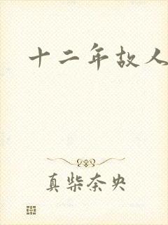 十二年故人戏封面