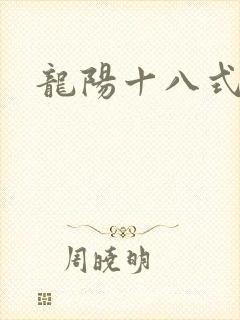 龙阳十八式封面
