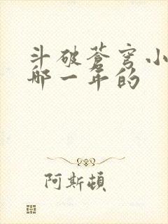 斗破苍穹小说是哪一年的