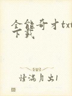 全能奇才txt下载