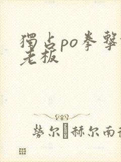 独占po拳击馆老板