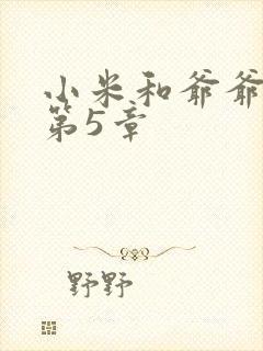 小米和爷爷系列第5章封面