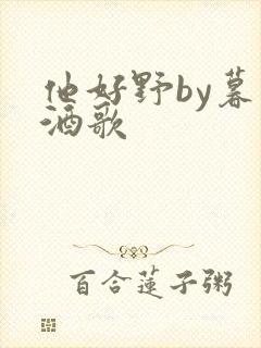 他好野by暮色酒歌