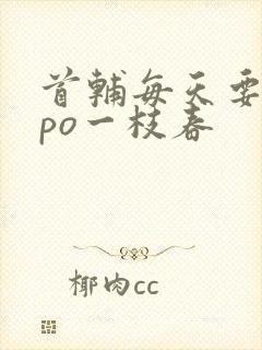 首辅每天要不够po一枝春封面