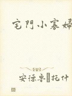宅门小寡妇