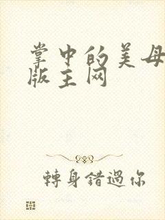 掌中的美母第一版主网