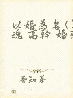 以婚为名 (军魂 高干 婚恋)封面
