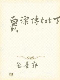 白洁传txt下载