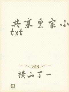共享皇家小公主txt