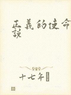 正义的使命 小说