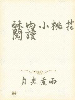 酥肉小桃花全文阅读