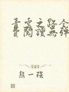 青云之路全文免费阅读无弹窗