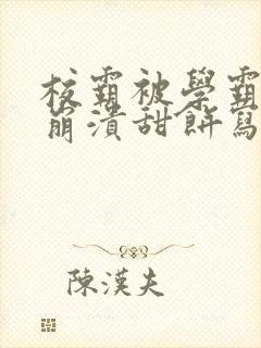 校霸被学霸玩到崩溃甜饼写手