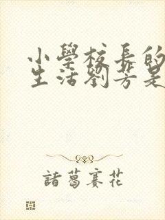 小学校长的幸福生活刘芳是谁封面