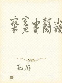 寂寞山村小说全本免费阅读