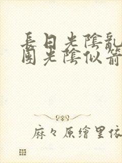 长日光阴乱作一团光阴似箭时渺封面