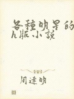 各种明星的综艺h版小说