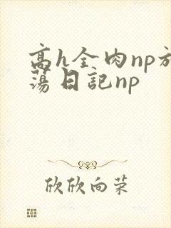 高h全肉np放荡日记np