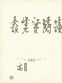 秦峰江晓晴的小说免费阅读